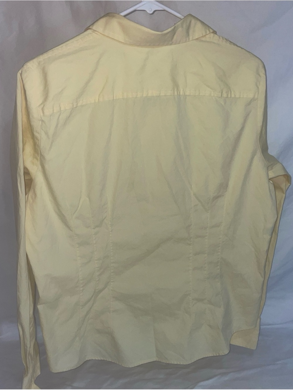 Anne Klein Soft Yellow Button-Up Shirt - Picture 6 of 6